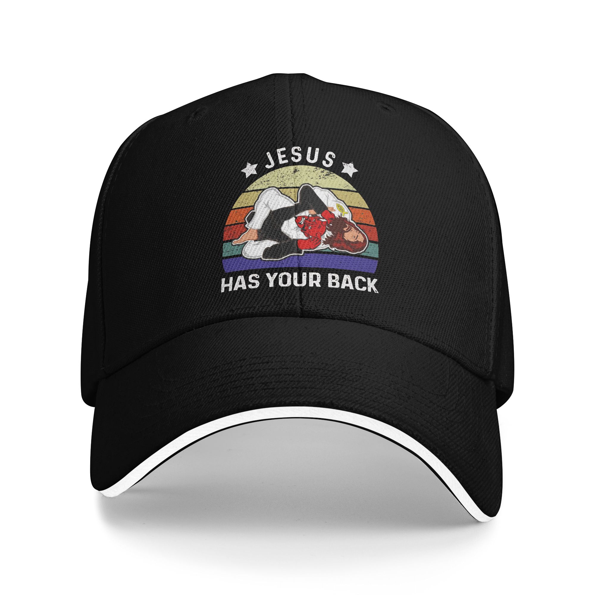 Golf Cap Dad - Jesus Has Your Back 柔術キャップ ユニセックス用