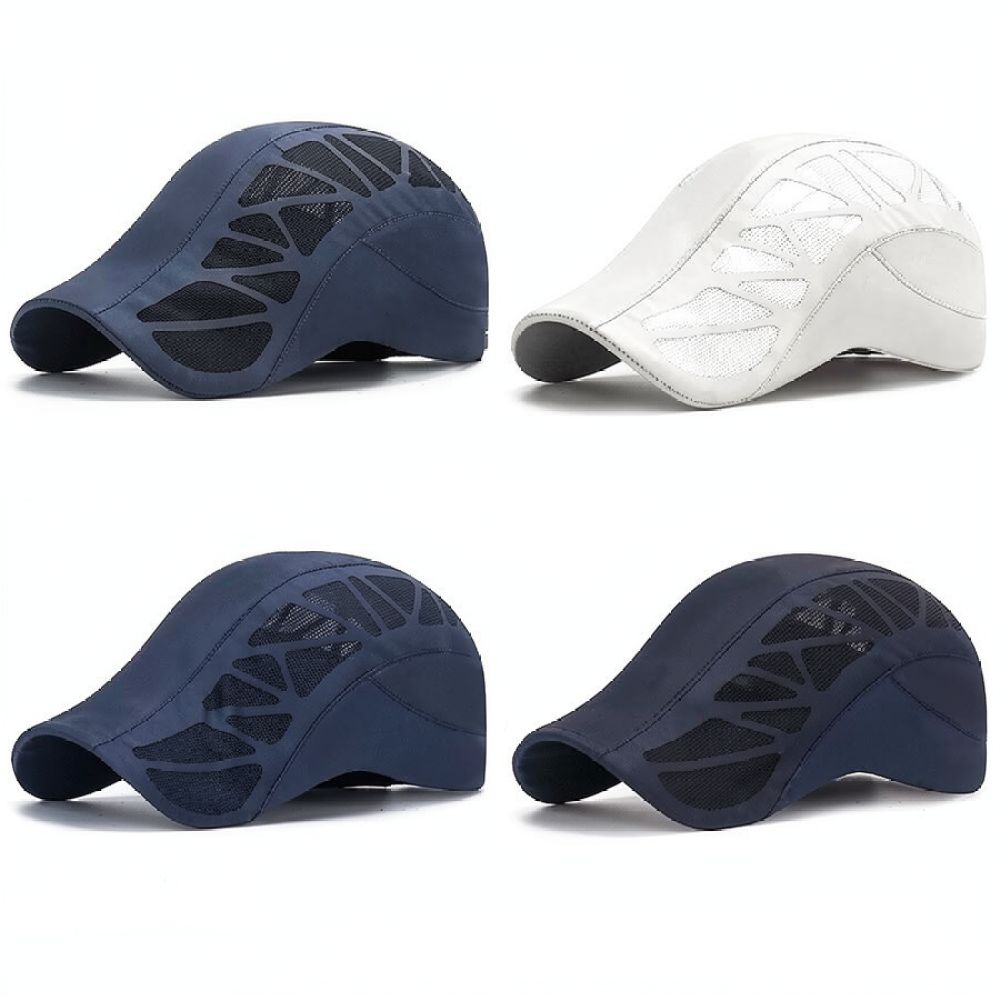 Trucker Cap Mesh - 調整可能な夏用メンズ野球帽、通気性の良いメッシュ素材、日よけ機能付き、速乾性、アウトドア、カジュアル、レタープリント、ゴルフ、スポーツ用バイザーキャップ。